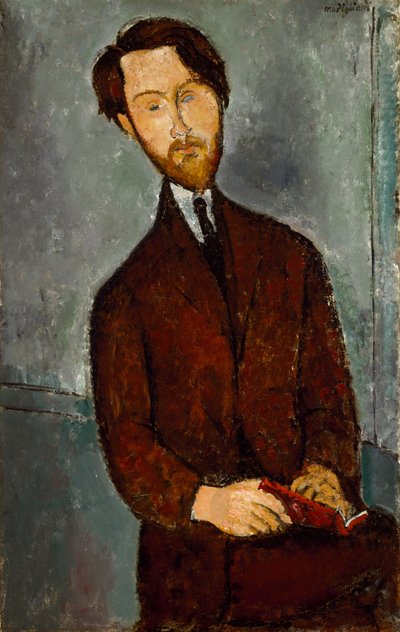 レオポルドズボロウスキー、1916年頃 作： Amedeo Modigliani