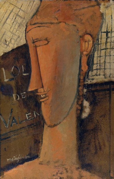Lola de Valence、1915 作： Amedeo Modigliani