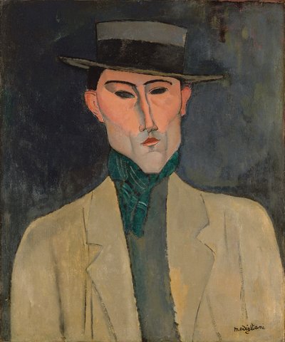帽子をかぶった男 作： Amedeo Modigliani