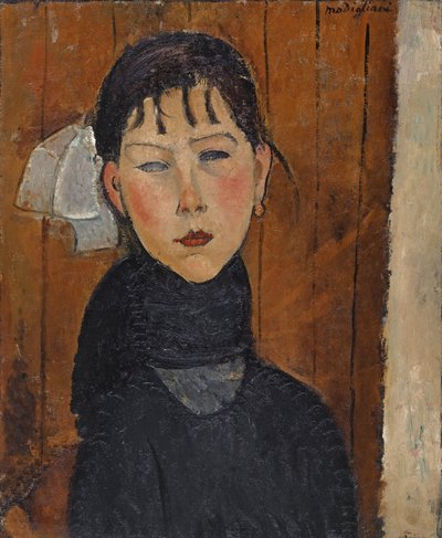 マリー（マリー、民衆の娘）、1918 作： Amedeo Modigliani