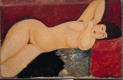 横たわる裸婦 作： Amedeo Modigliani