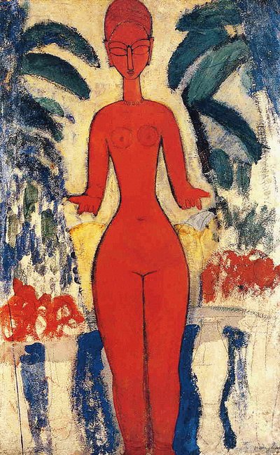 ヌード立ち 作： Amedeo Modigliani