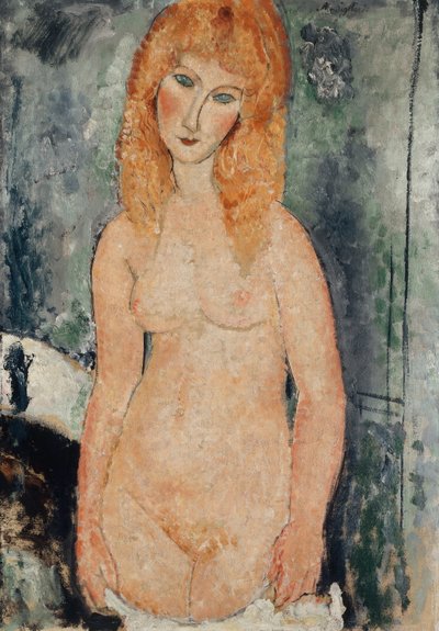 ヌードスタンディング、1917〜18年頃 作： Amedeo Modigliani
