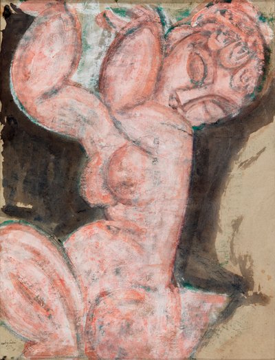 ピンクヌード - カリアティード 作： Amedeo Modigliani