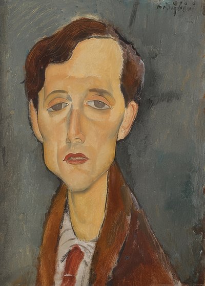 フランツ・ヘレンズの肖像（1881-1972）。 1919 作： Amedeo Modigliani
