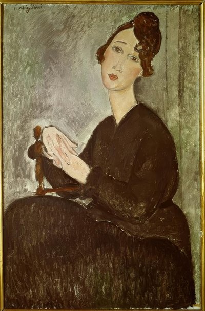 デディの肖像（オデット・ヘイデン） 作： Amedeo Modigliani