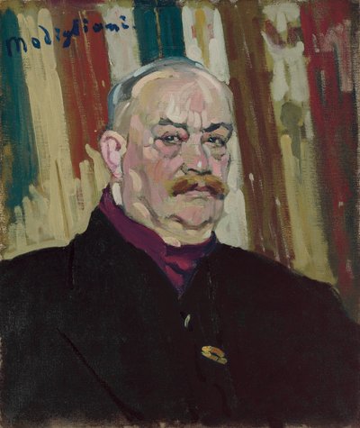 ジョセフ・リーバイの肖像、1909年頃 作： Amedeo Modigliani