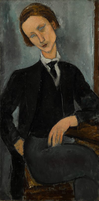 バラノフスキーの肖像、1918年。 作： Amedeo Modigliani