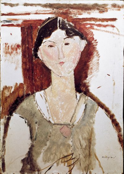 ベアトリス・ヘイスティングスの肖像。アメディオ・モディリアーニの絵画 作： Amedeo Modigliani