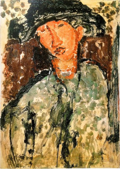 Chaim Soutine 1893-1943 の肖像。 作： Amedeo Modigliani