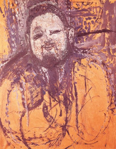 アメデオ・モディリアーニ（1884-1920）作「ディエゴ・リベラの肖像」油彩・テンペラ・キャンバス 作： Amedeo Modigliani