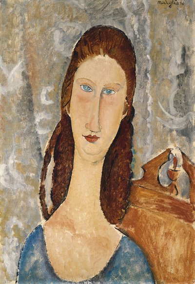 ジャンヌ・ヘブテルヌの肖像 作： Amedeo Modigliani