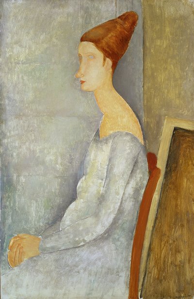 ジャンヌ・ヘブテルヌの肖像、1918 作： Amedeo Modigliani