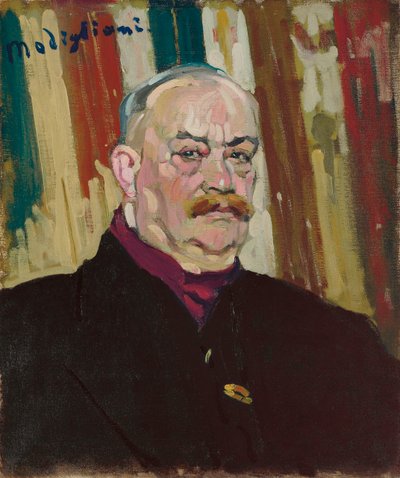 ジョセフ・レヴィの肖像、1909年頃（キャンバスに油彩） 作： Amedeo Modigliani