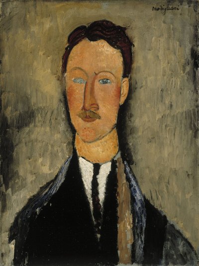 Leopold Survage (1879-1968) の肖像 - Amedeo Modigliani による絵画 作： Amedeo Modigliani