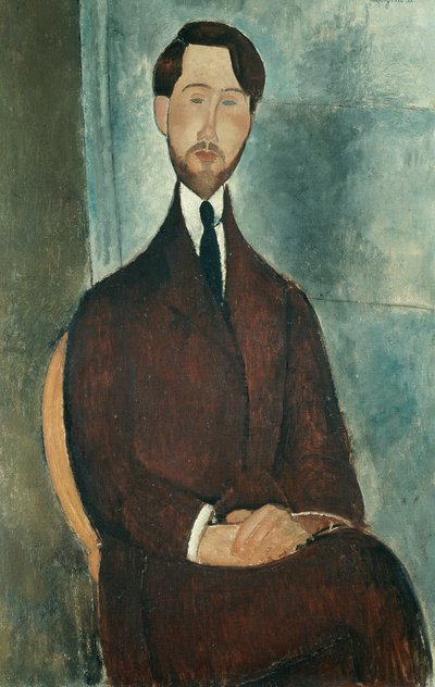 レオポルド・ズボロフスキーの肖像 作： Amedeo Modigliani