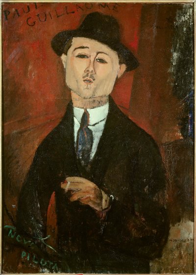 ポールギヨームの肖像 作： Amedeo Modigliani