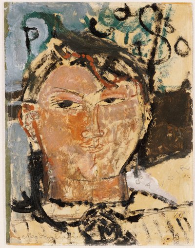 ピカソの肖像、1915 作： Amedeo Modigliani