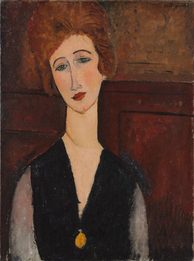 女性の肖像 作： Amedeo Modigliani