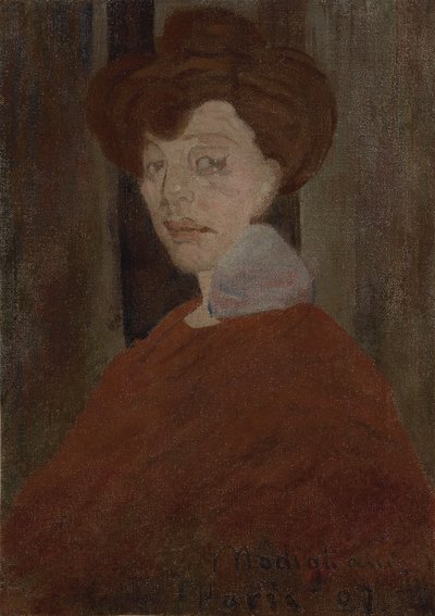 女性の肖像、1907 作： Amedeo Modigliani