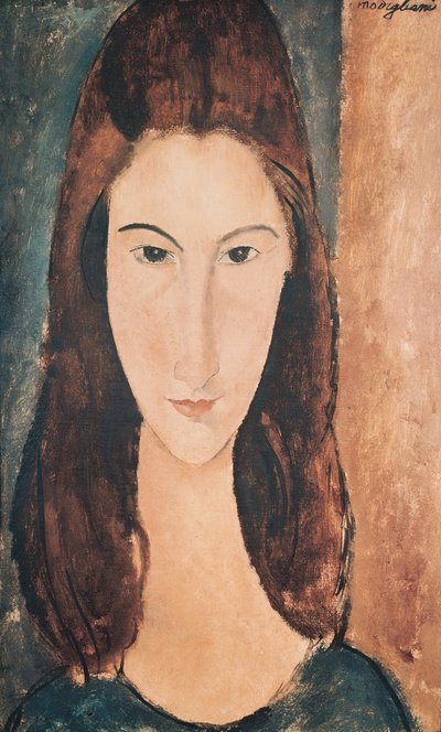 若い女の子の肖像画（キャンバスに油彩） 作： Amedeo Modigliani