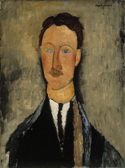 アーティストレオポルドサベージの肖像 作： Amedeo Modigliani