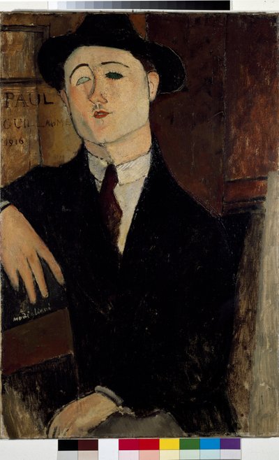 フランスの心理学者ポール・ギロームの肖像 作： Amedeo Modigliani