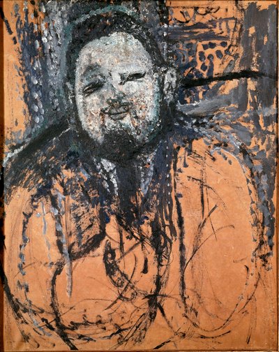 メキシコの画家、ディエゴ・リベラ（1886-1956）の肖像。アメデオ・モディリアーニ（1884-1920）の絵画。1914-1915.ブラジル・サンパウロ。サンパウロ美術館。 作： Amedeo Modigliani