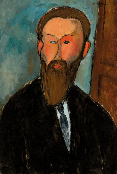 写真家Dilewskiの肖像、1916年 作： Amedeo Modigliani