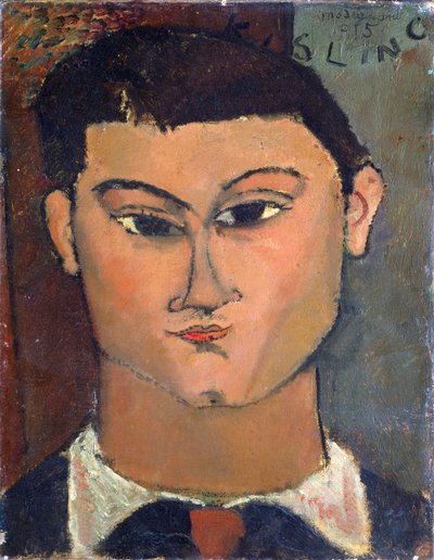 画家ミオゼ・キスリングの肖像 作： Amedeo Modigliani