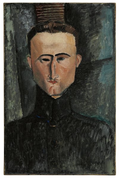 画家ルーヴェイレの肖像 作： Amedeo Modigliani