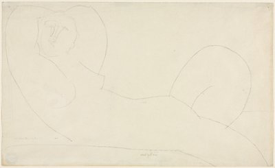 リクライニング女性ヌード 作： Amedeo Modigliani