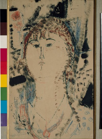 アメディオモディリアーニによるローザポルプリナ絵画 作： Amedeo Modigliani