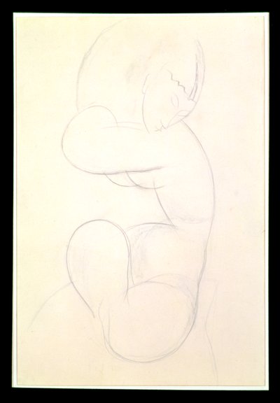 着席女性ヌード 作： Amedeo Modigliani