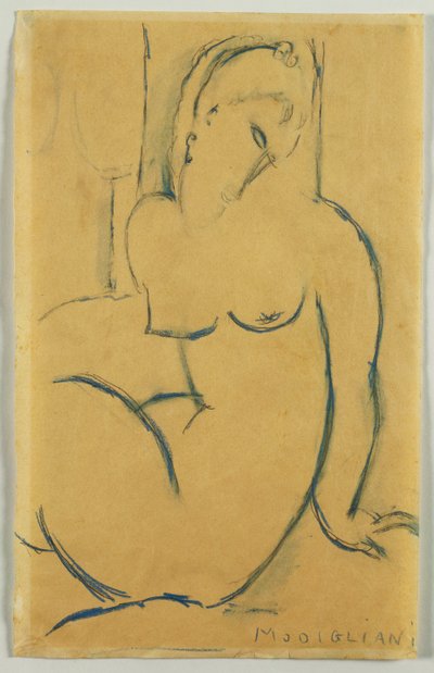着席女性、1914 作： Amedeo Modigliani