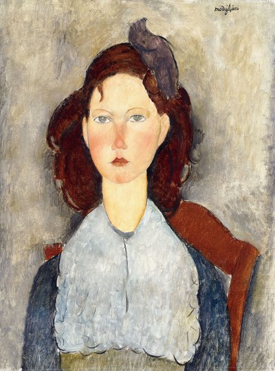 着席少女、1918 作： Amedeo Modigliani