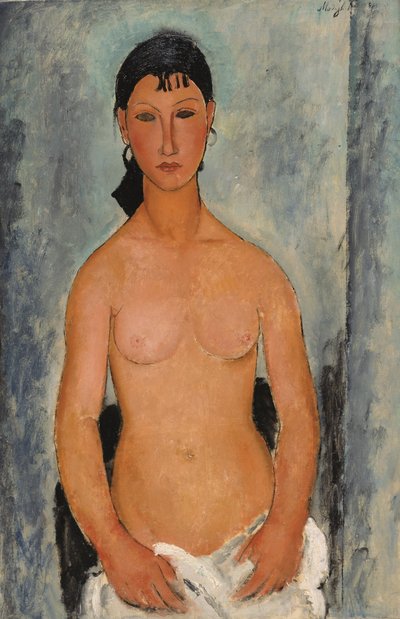 立っているヌード、1918 作： Amedeo Modigliani