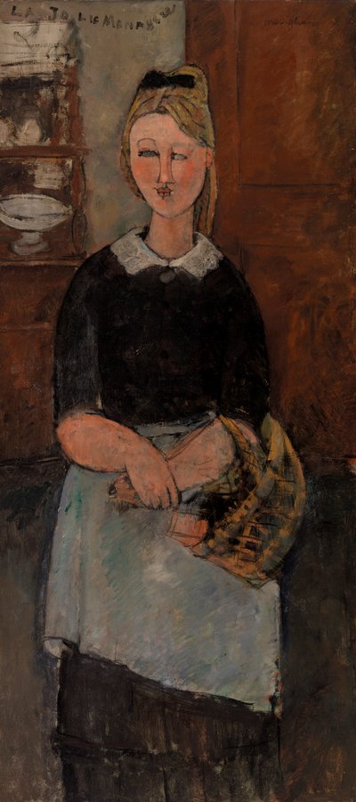きれいな主婦 (La Jolie ménagère) 作： Amedeo Modigliani