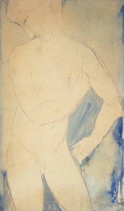 若い裸の少年 作： Amedeo Modigliani