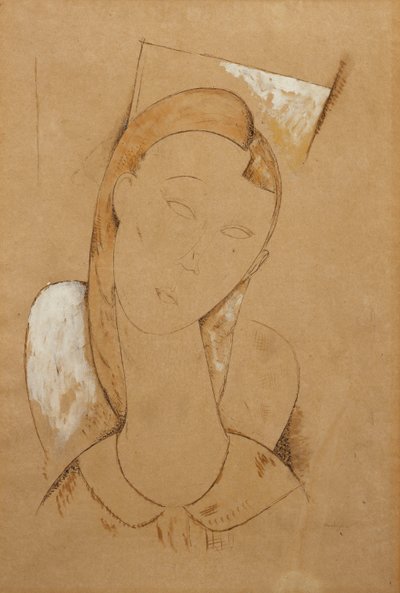 若い女性;若い女性、c。 1917-1918 作： Amedeo Modigliani