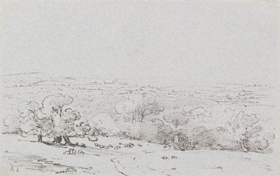 ブロムリー・ヒルへの馬車のアプローチ、1803年頃（銅版画 作： Amelia Long
