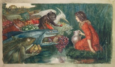ゴブリンの収穫、1910年頃 作： Amelia M. Bowerley or Bauerle