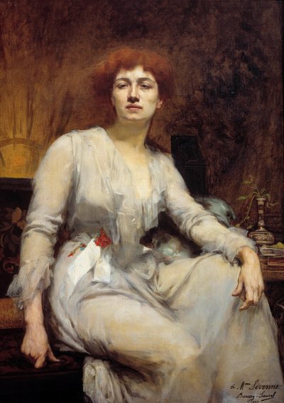 社会主義のジャーナリスト、セヴェリン（カロリーヌ・レミー夫人ゲバルト）（1856-1929）の肖像 アメリー・ボーリー・ソーレル（?1.2x0.87メートル パリ、カルナヴァレ美術館 作： Amelie Beaury Saurel
