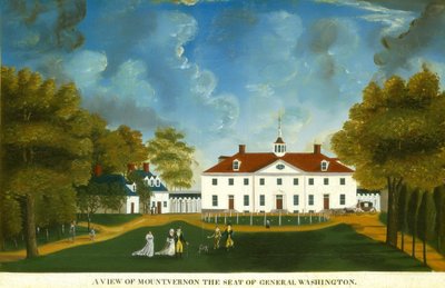 マウントバーノンの眺め 作： American 18th Century