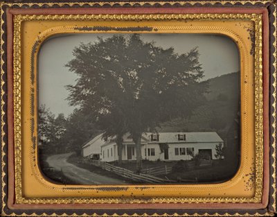 丘の中腹の家 作： American 19th Century