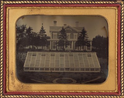 温室のある家、バージニア州 作： American 19th Century