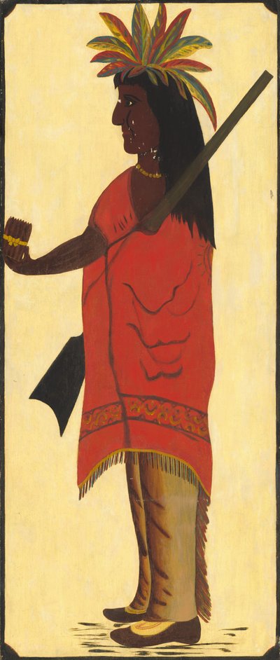 インディアン タバコ ショップ サイン [表側、インディアンが左向き] 作： American 19th Century