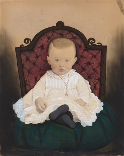 赤ちゃんの肖像 作： American 19th Century