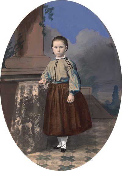 少女の肖像 作： American 19th Century