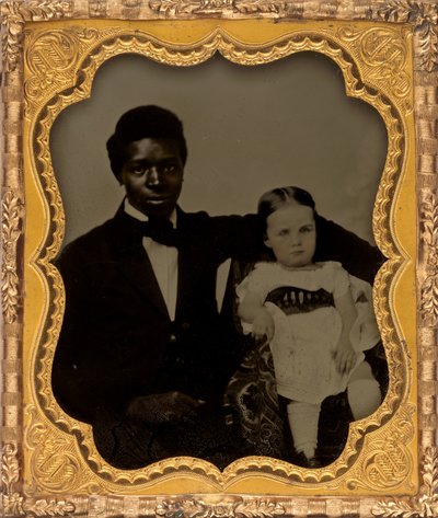 子供を持つ男の肖像 作： American 19th Century